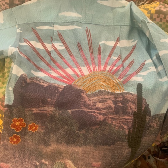 UO BDG “Ashlyn” embellished shirt jacket shacket small - Picture 10 of 10